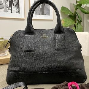 Kate Spade Pebbled Leather Tote / Hobo Black Bag